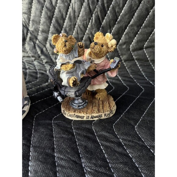 Boyds Bear Bearstone Alice Clipenship With Pita No Change Figurine 227774 - Picture 2 of 2